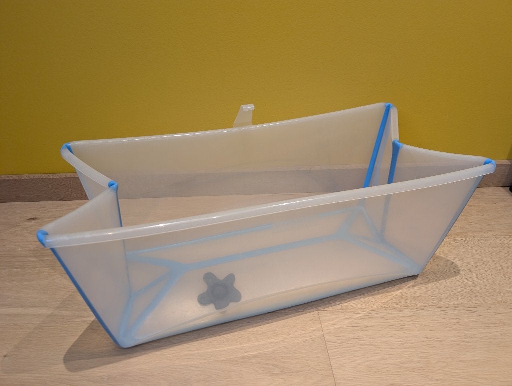 Stokke Flexi Bath plooibaar babybadje, Enfants & Bébés, Bains & Soins, Utilisé, Baignoire, Autres marques, Enlèvement