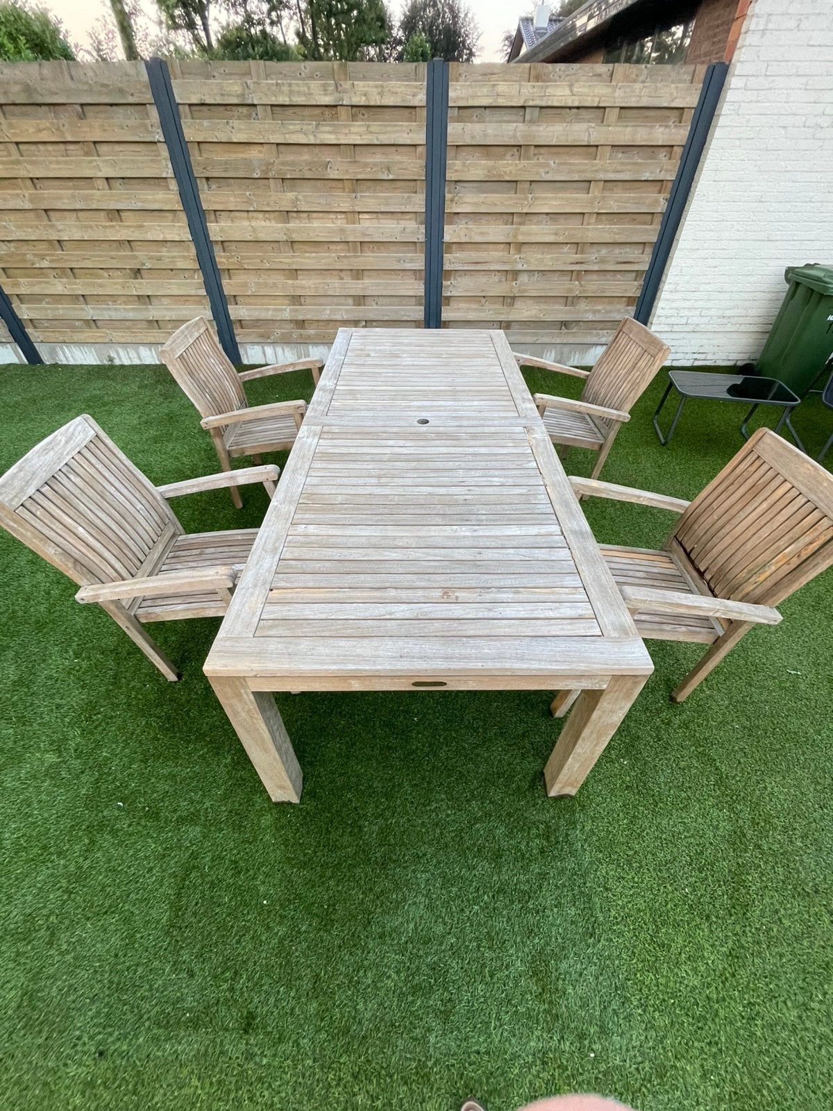 Tuinset Teak, Tuin en Terras, Ligbedden, Ophalen, Gebruikt, Hout