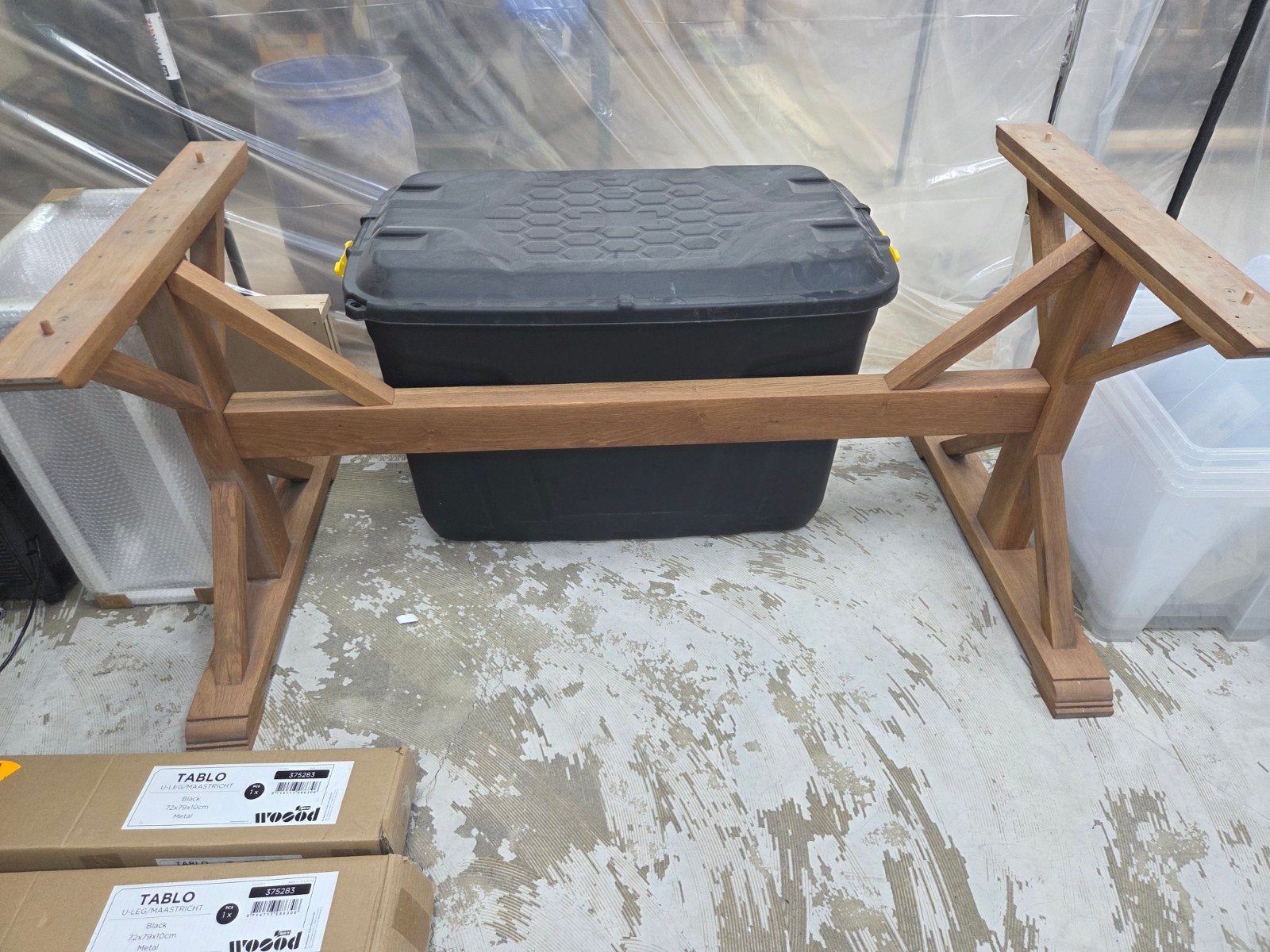 Pied de table en chêne, Enlèvement, Utilisé, Chêne, Pied de table