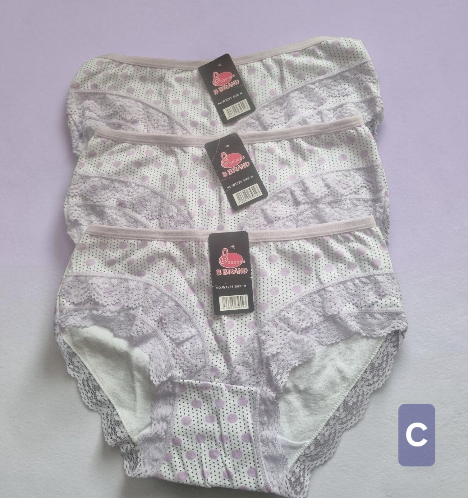 B.Brand 3x Nieuwe Damesslips Maat M, Kleding | Dames, B.Brand, Ophalen of Verzenden, Wit, Slip