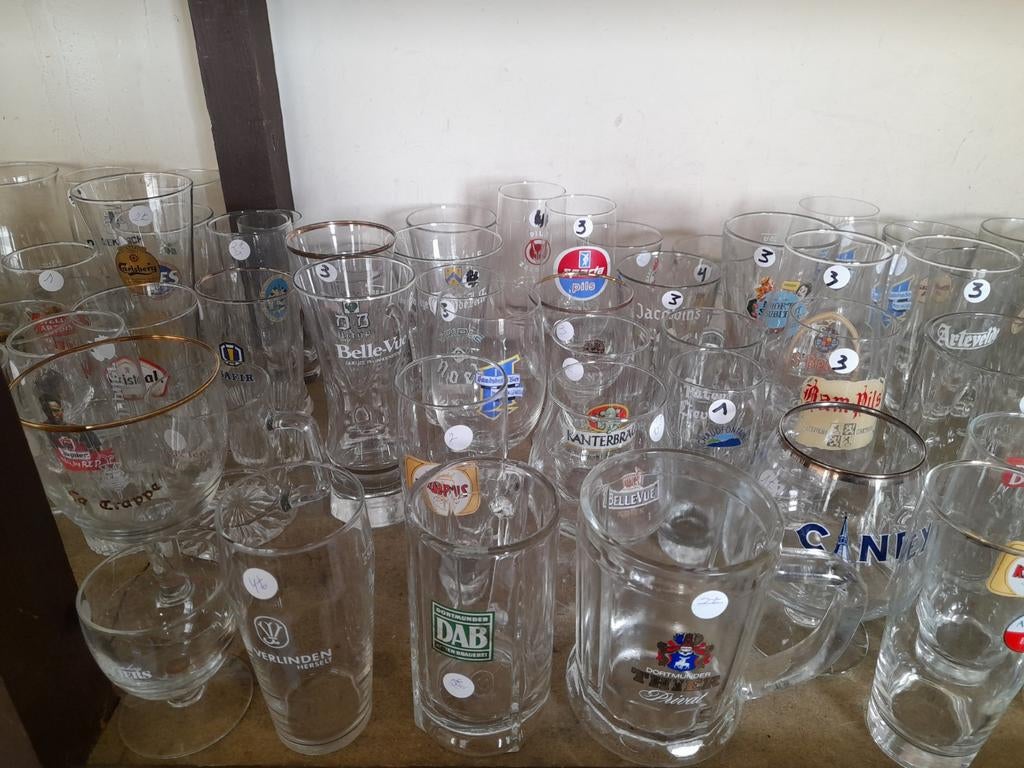 Verres à bière et à limonade à prix défiant toute concurrenc, Enlèvement