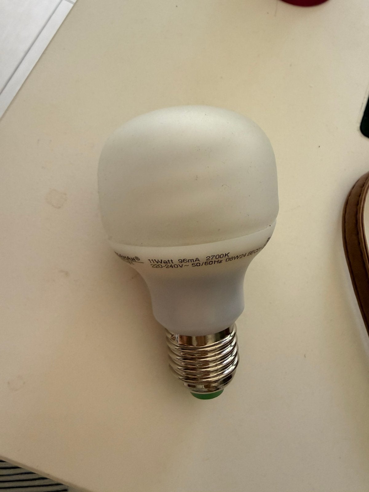 Spaarlamp 11 Watt e27, Ophalen, Zo goed als nieuw, Spaarlamp