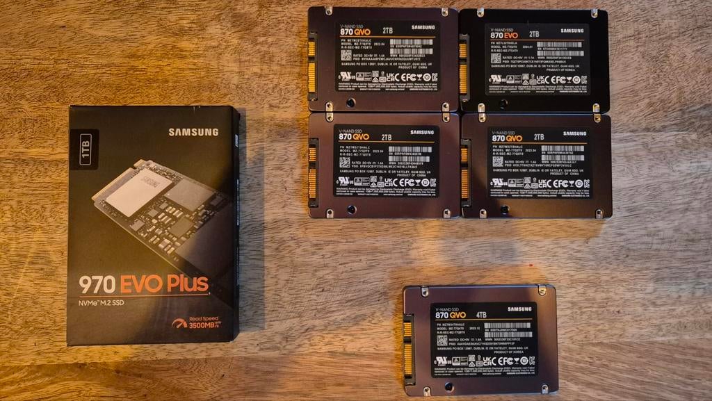 Samsung ssd 2tb 4tb - m.2 1tb, Informatique & Logiciels, Disques durs, Enlèvement, SATA, SSD