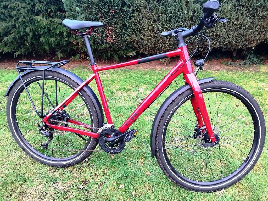CUBE TRAVEL Fiets - 2 Jaar Oud - Met Garantie, Enlèvement, Comme neuf, Frein à disque