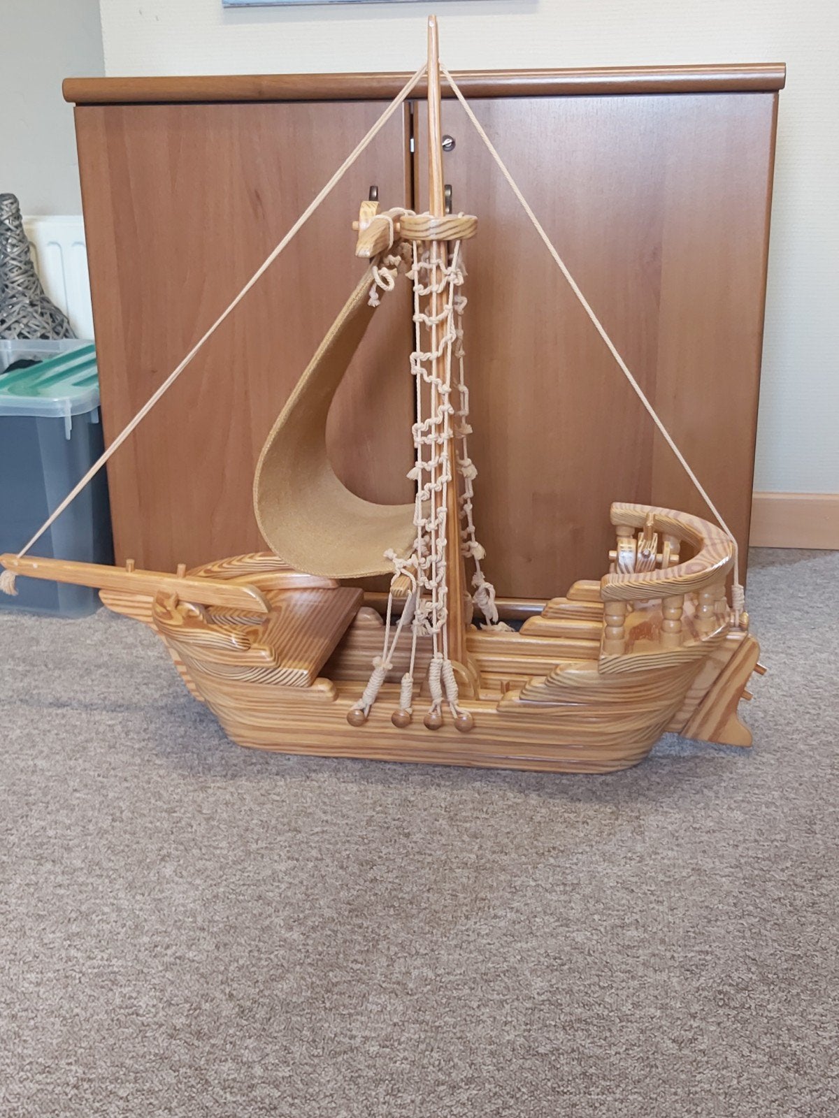 Houten schip, Ophalen