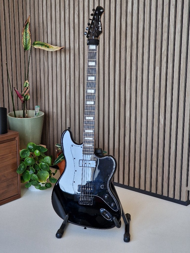 Harley Benton JA-Baritone P90 BK – 30" baritongitaar, Ophalen, Zo goed als nieuw, Solid body, Overige merken