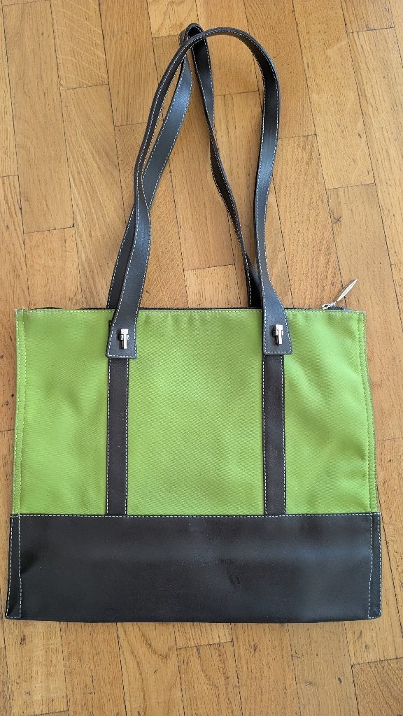 Handtas Lamarthe, Handtassen en Accessoires, Tassen | Damestassen, Ophalen, Zo goed als nieuw, Groen, Handtas