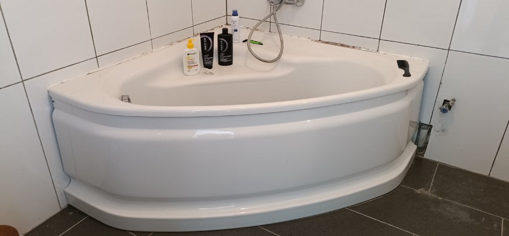 hoekbad, Doe-het-zelf en Bouw, Sanitair, Gebruikt, Bad, Ophalen