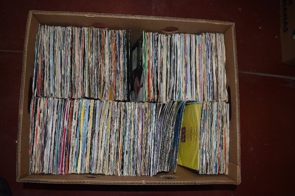 lot bananedoos45t vinyls, circa 500 stuks, Enlèvement ou Envoi, Comme neuf, Pop, Autres types