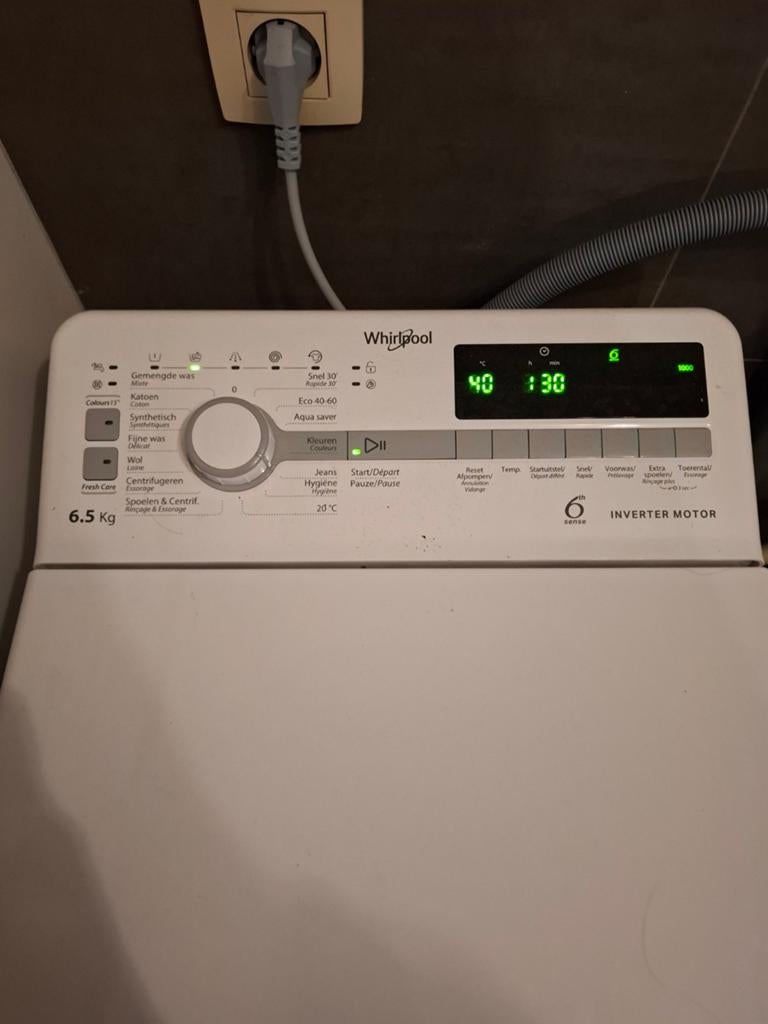 Whirlpool TDLR 65261BS BE Wasmachine - 6,5 kg - 1200 toeren, Elektronische apparatuur, Wasmachines, Ophalen