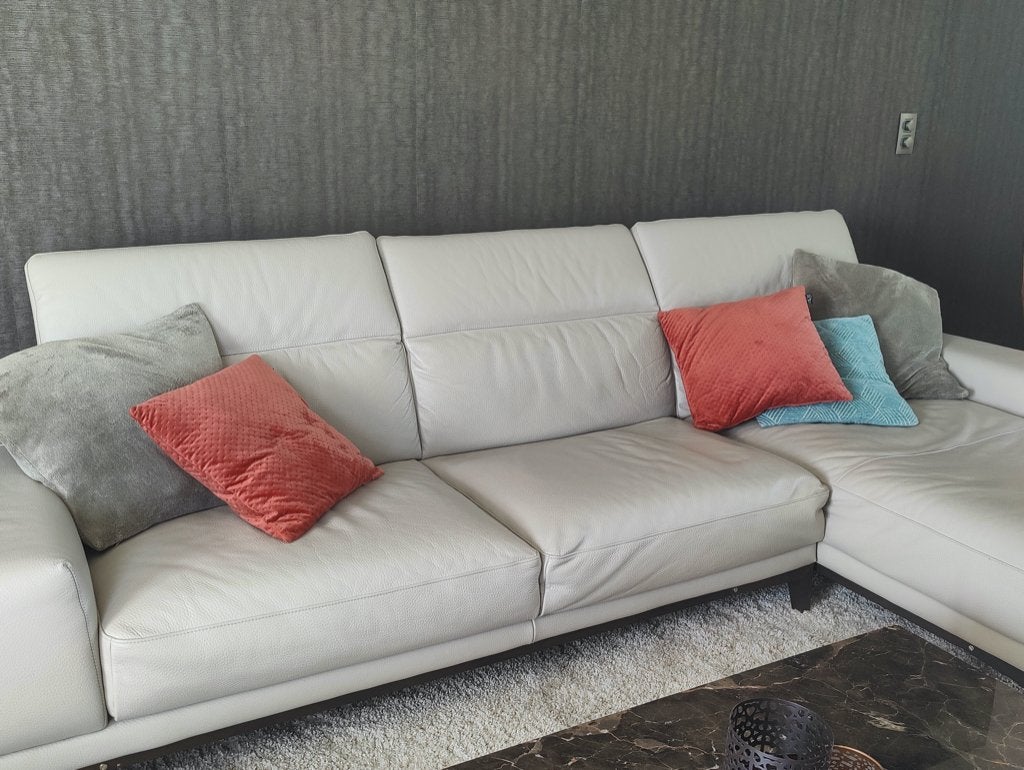Lederen Zetel Natuzzi, Huis en Inrichting, Ophalen, 250 tot 300 cm, 125 tot 150 cm, Overige maten