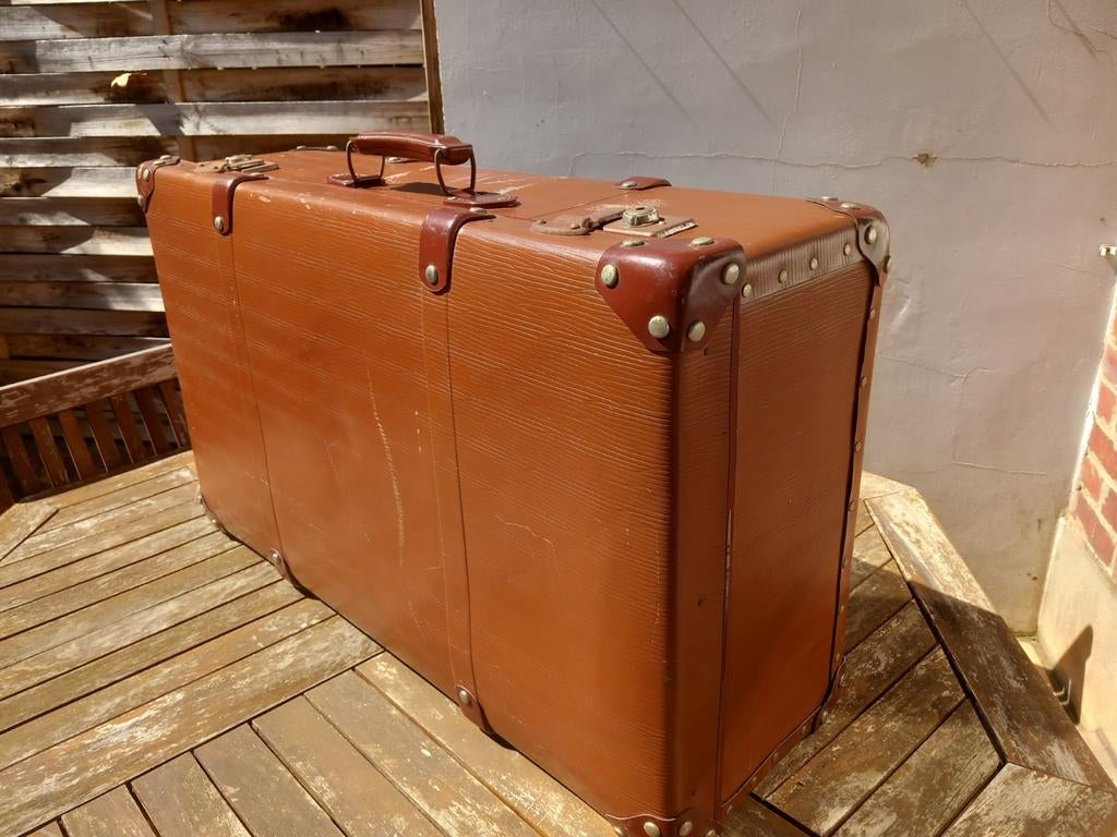 Grande ancienne valise 1940-1950, Antiquités & Art, Curiosités & Brocante, Enlèvement