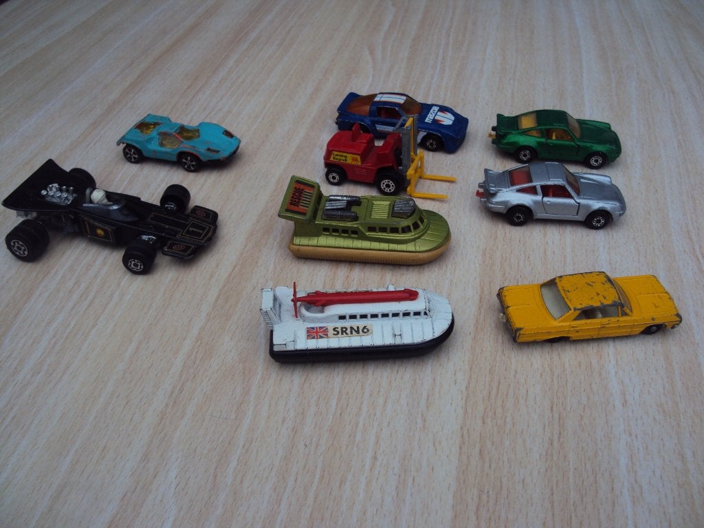 lot van 9 autootjes:matchbox-matchbox superfast-speed ....., Collections, Jouets, Enlèvement ou Envoi, Utilisé
