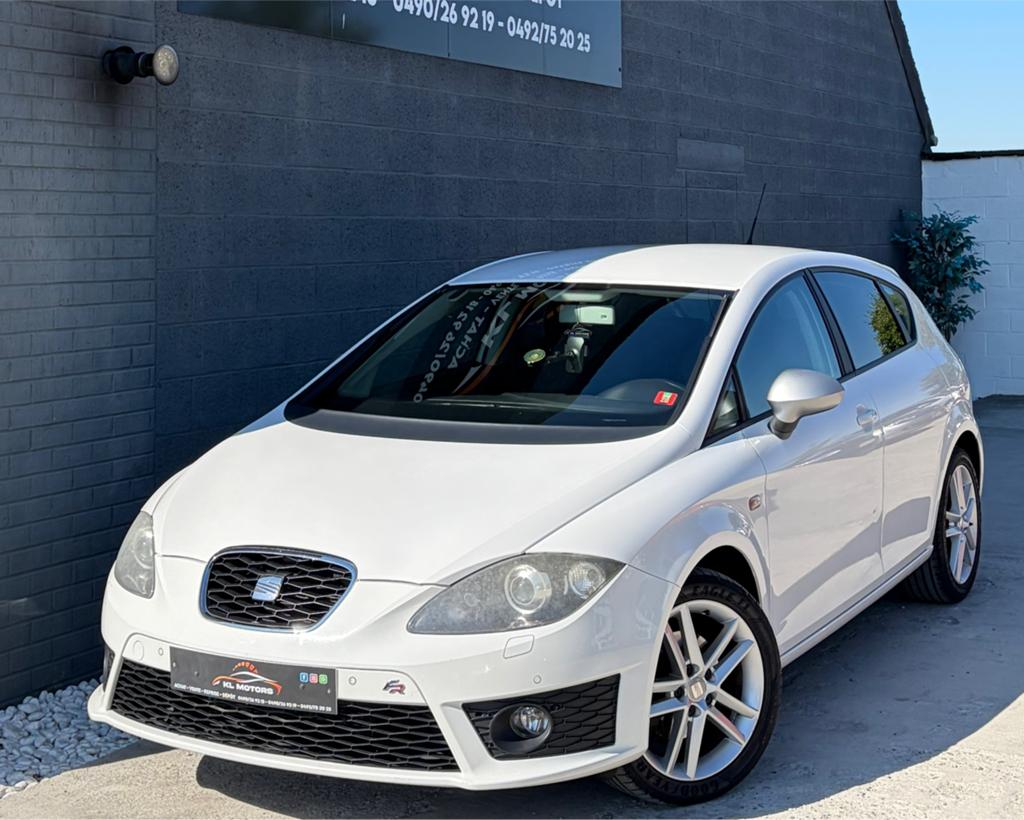 SEAT LEON ÉDITION FR 2.0CR TDI 140CV 189 000KM CARPASS 2012, Euro 5, Achat, Entreprise, Noir