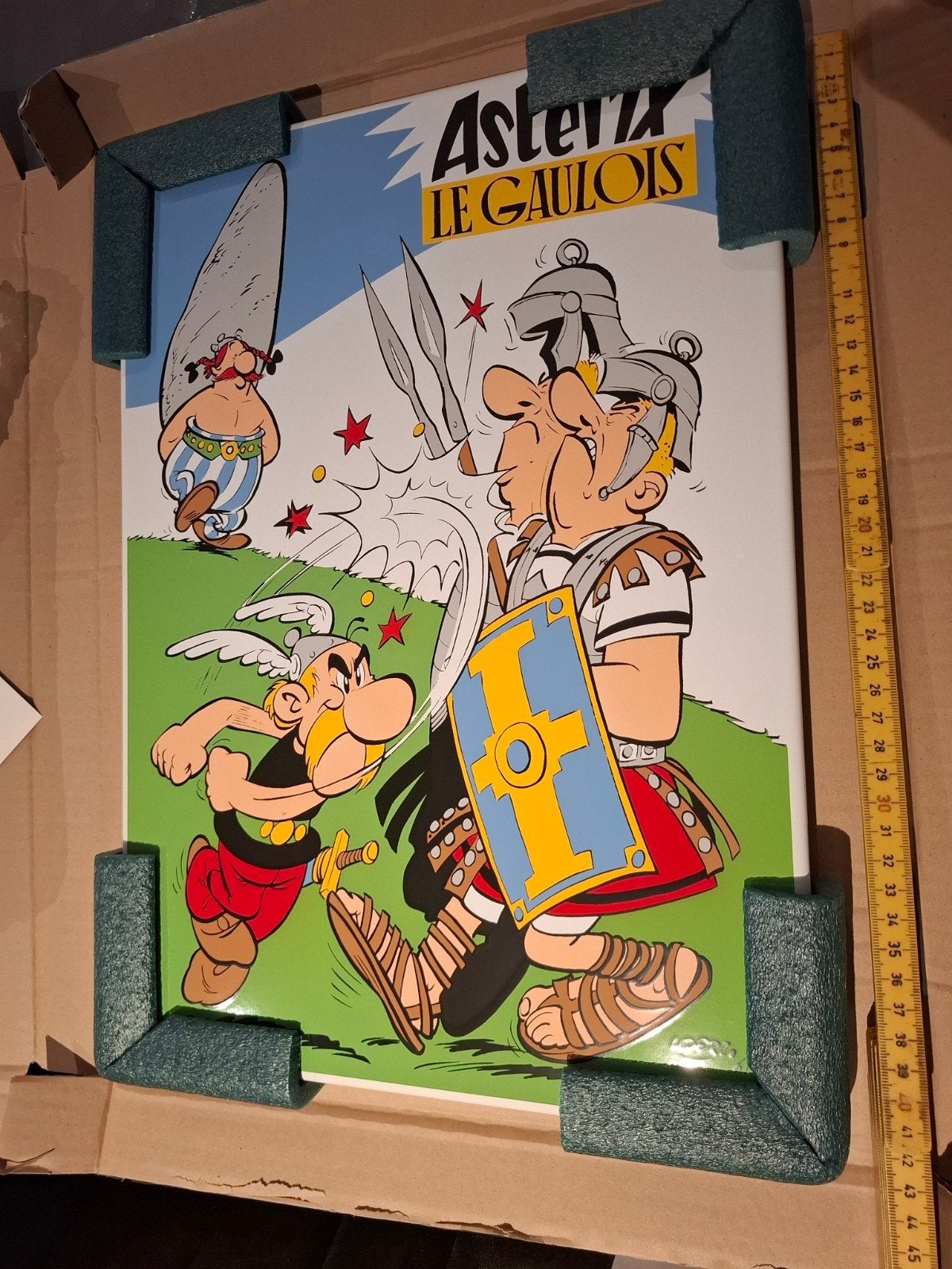 plaque émaillée Asterix numérotée, Enlèvement ou Envoi, Emballage