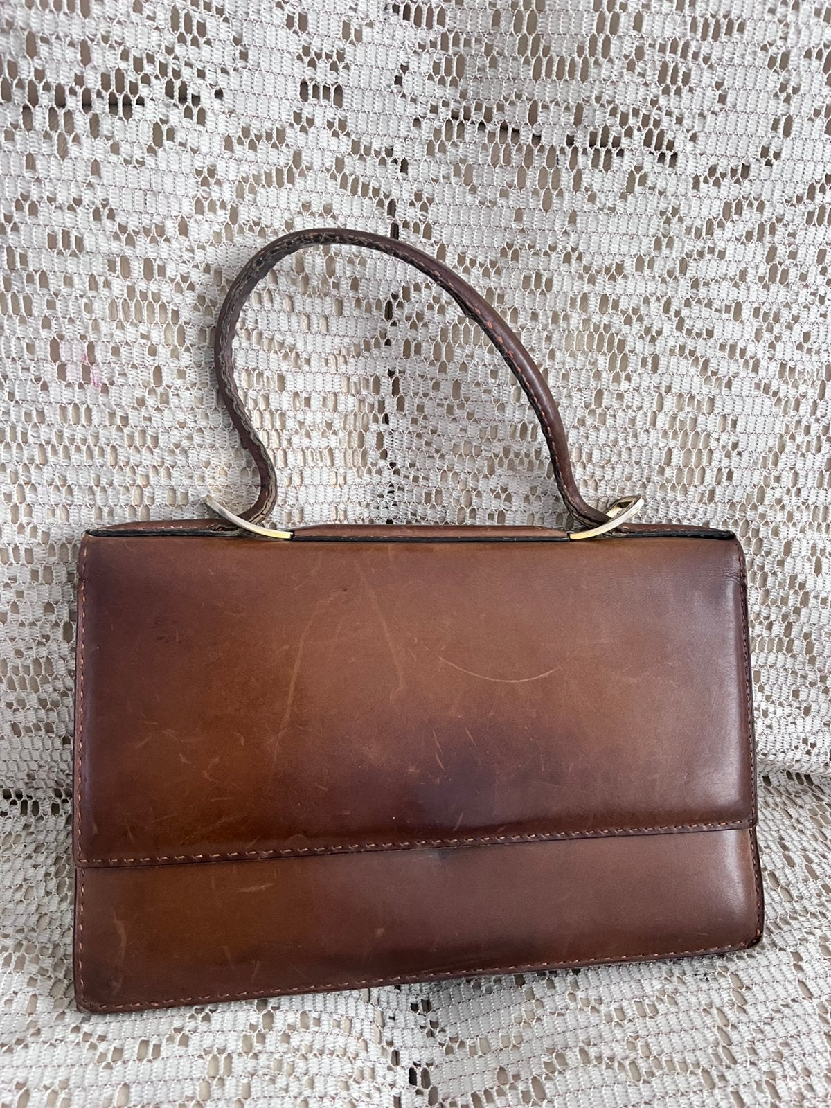 Sac DELVAUX vintage cuir cognac, Bijoux, Sacs & Beauté, Enlèvement ou Envoi, Comme neuf