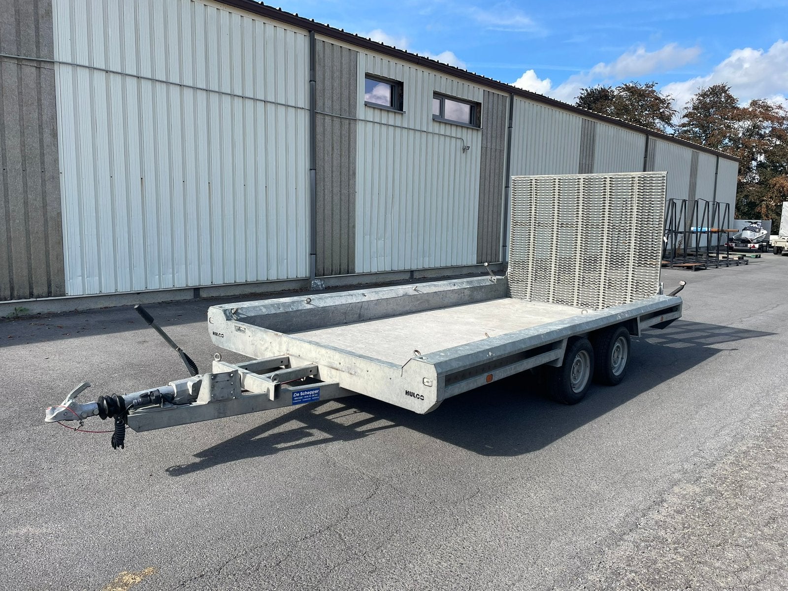 3500kg hulco terrax2 machine transporter!, Auto diversen, Ophalen, Gebruikt