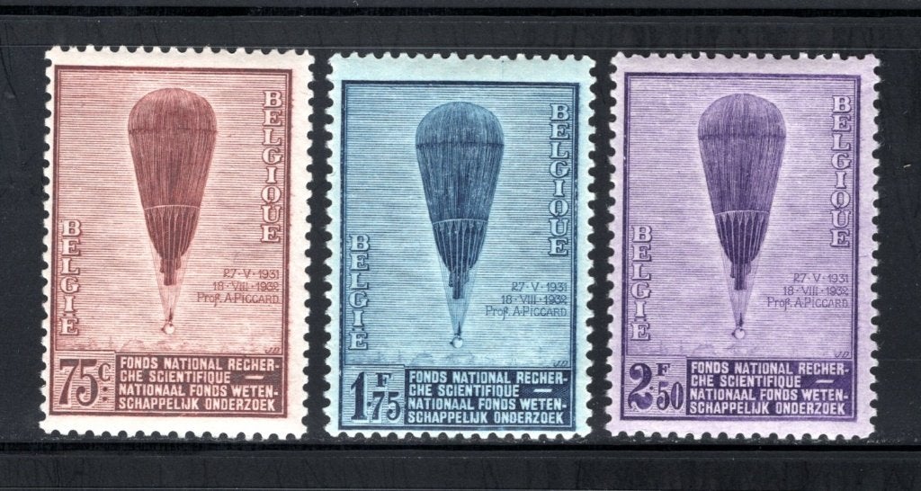353/355 MNH 1932 - Ballon Piccard, Verzenden, Postfris, Postfris