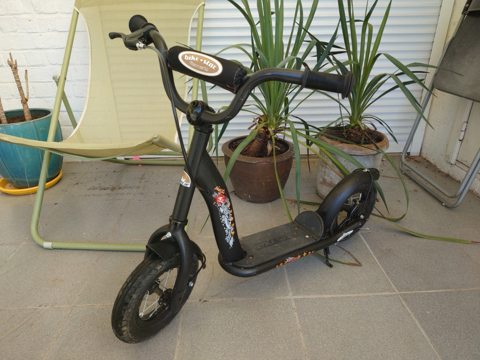 Trottinette enfant tout terrain & frein arrière. +-6 ans, Enlèvement