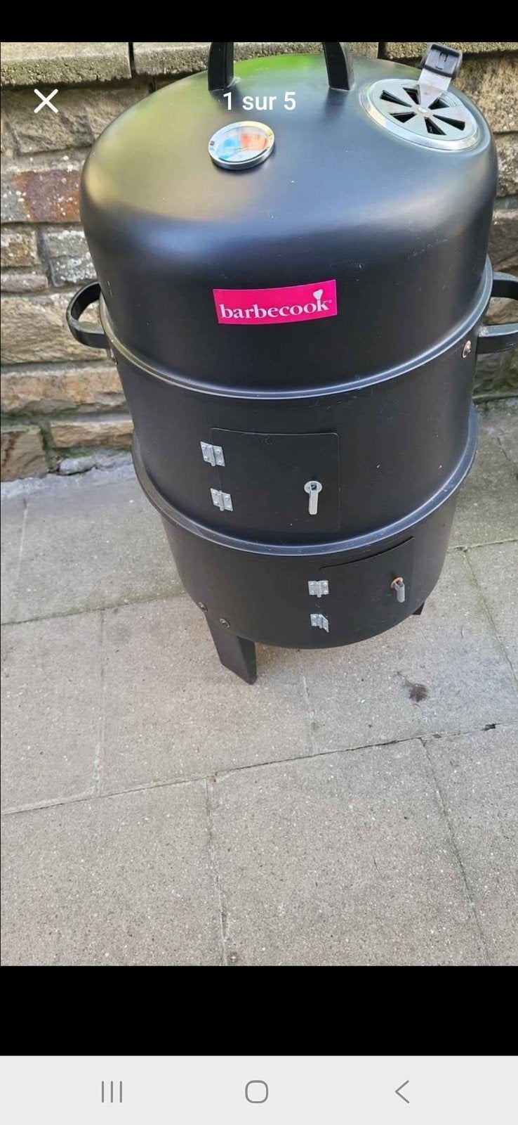 Fumoir Barbecook, Enlèvement