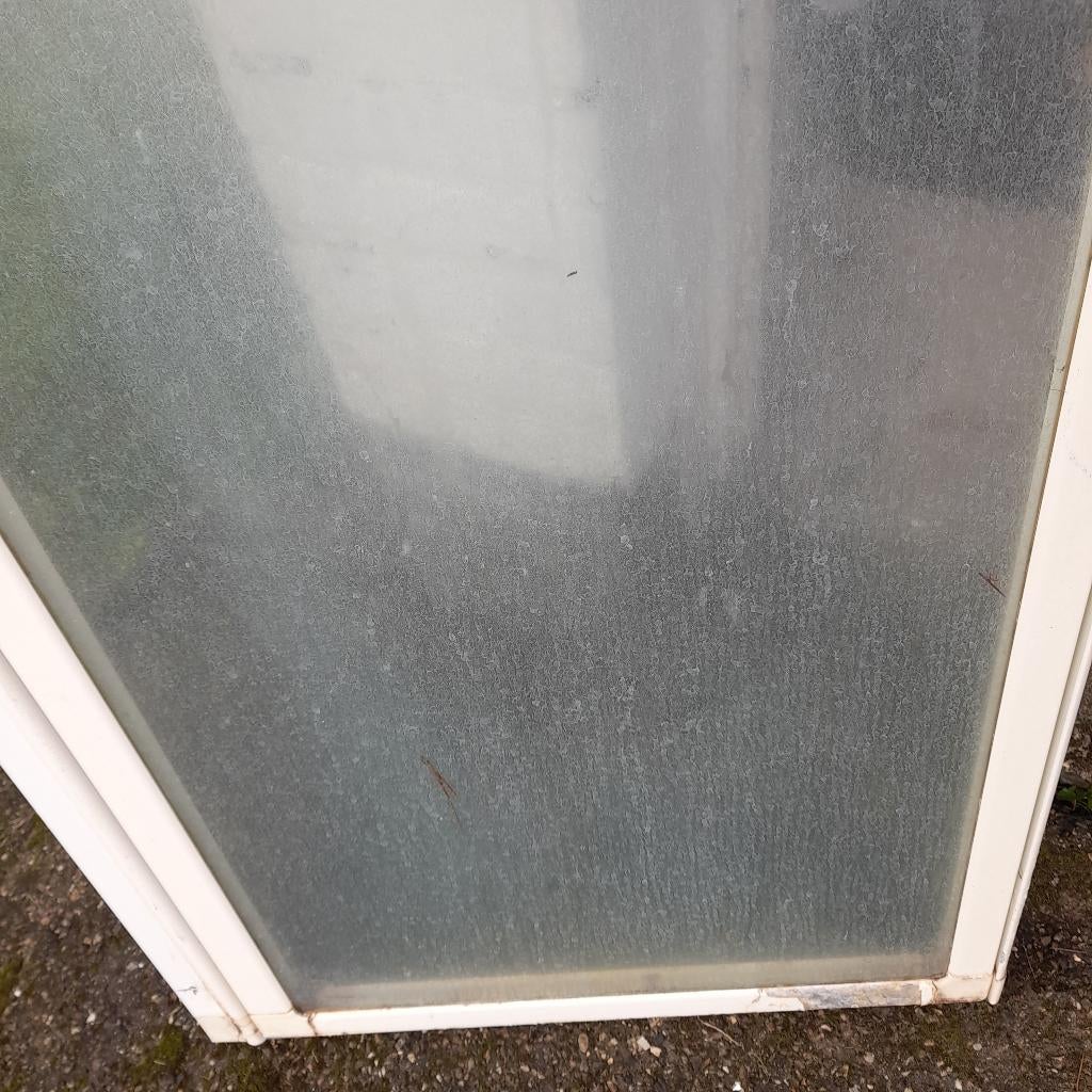 Dubbele douchescherm voor bad, Ophalen, Gebruikt, Glas, Overige typen