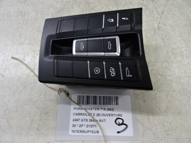 COMMUTATEUR Porsche 718 Boxster (982) (01-2016/-) (99126150), Utilisé, Porsche