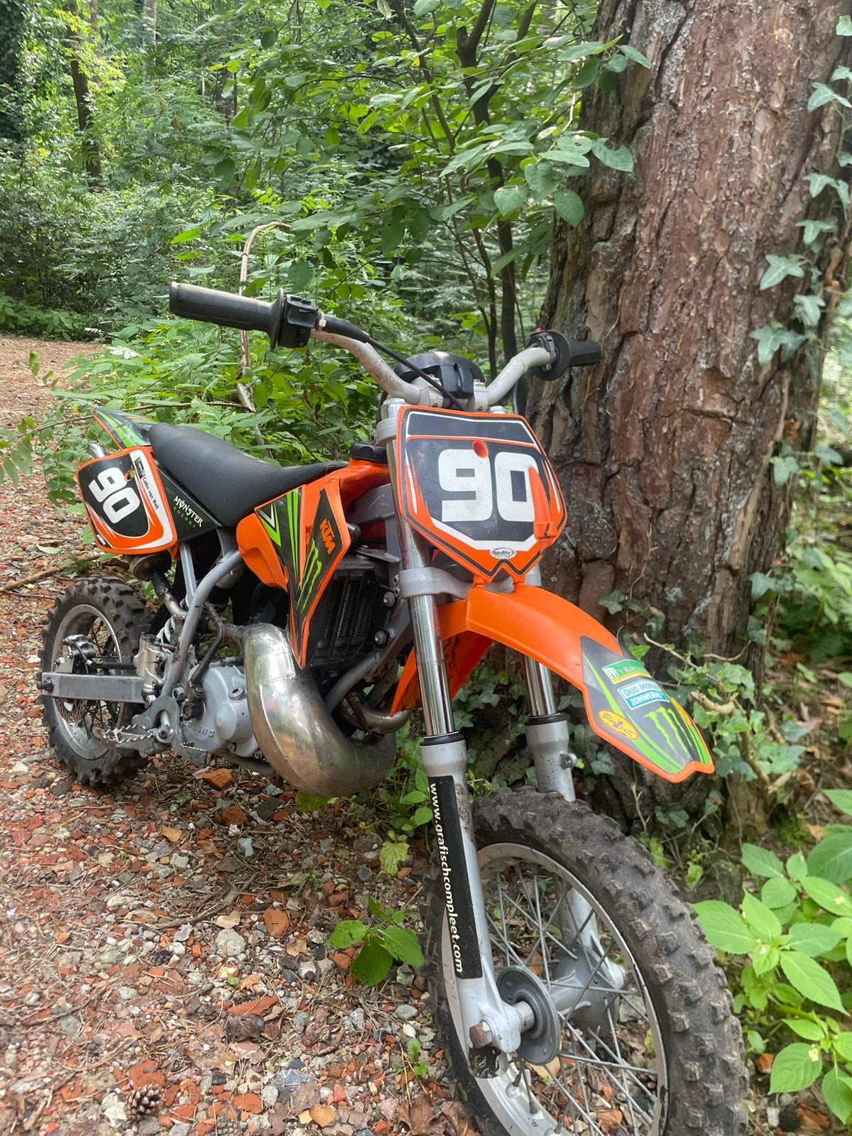 Kinder crossbrommer 50cc, Autres marques, 0 vitesses, Enlèvement, Utilisé