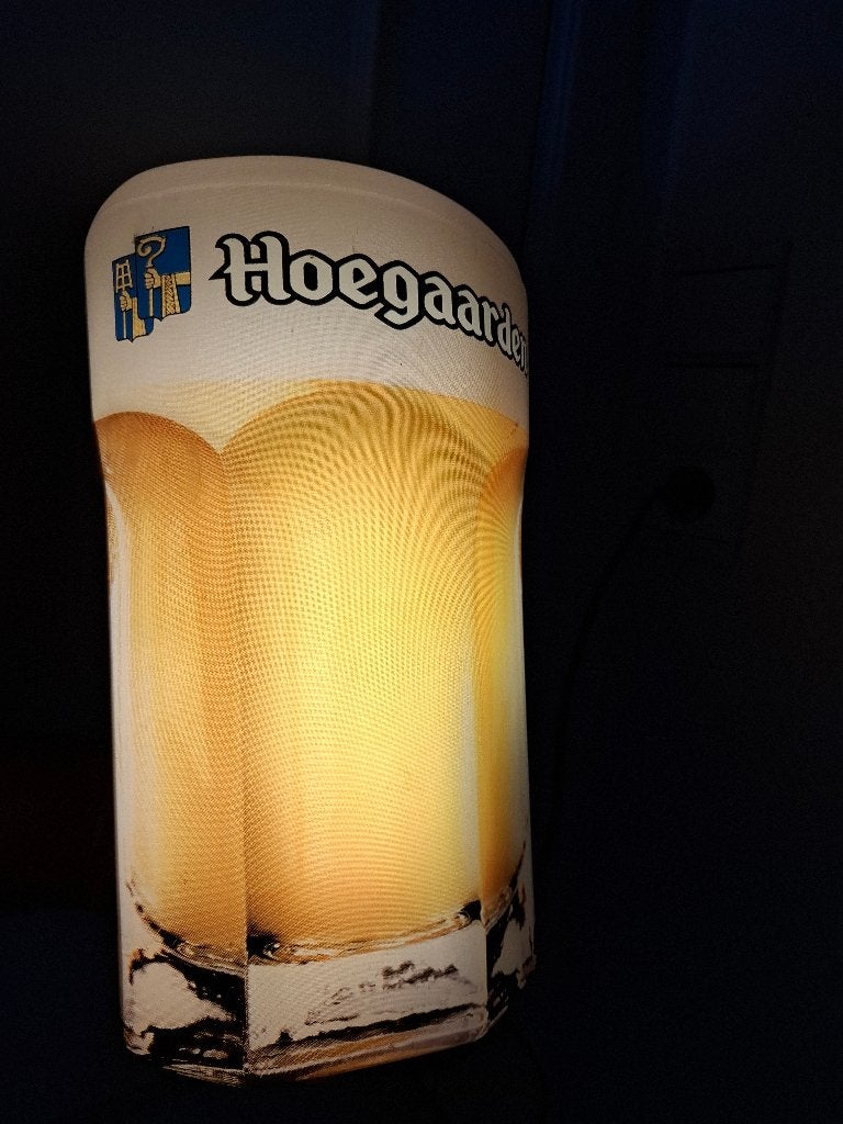 Lichtreclame Hoegaarden bier, Ophalen of Verzenden, Nieuw, Lichtbak of (neon) lamp