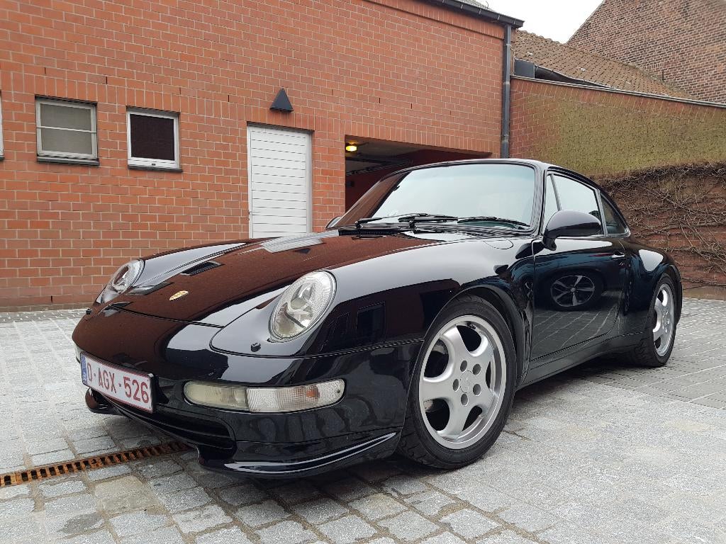 Porsche 911-993 oldtimer, Auto's, Lederen bekleding, 4 zetels, Achterwielaandrijving, Zwart