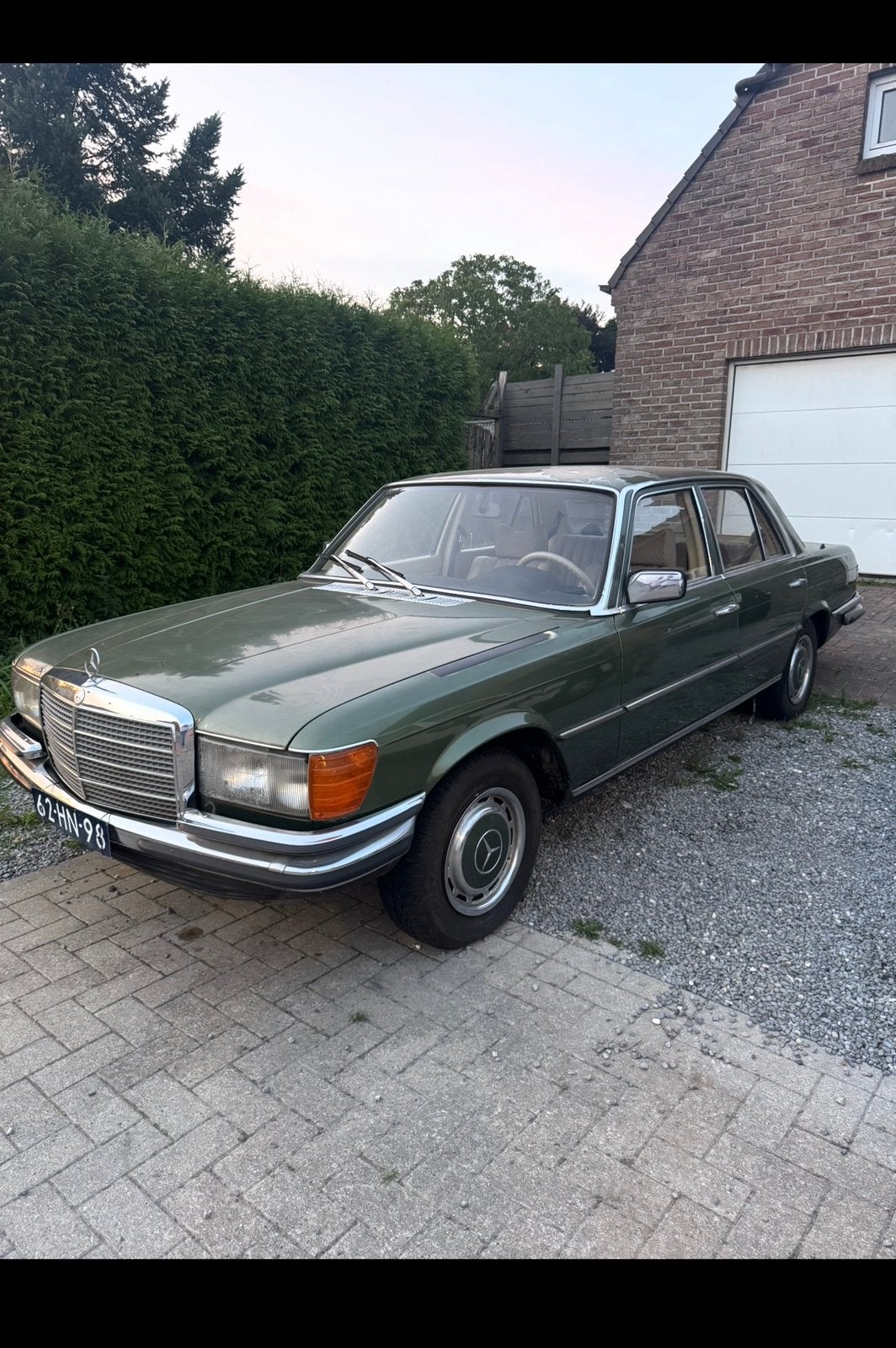 Mercedes 280SE oldtimer automaat, Ophalen