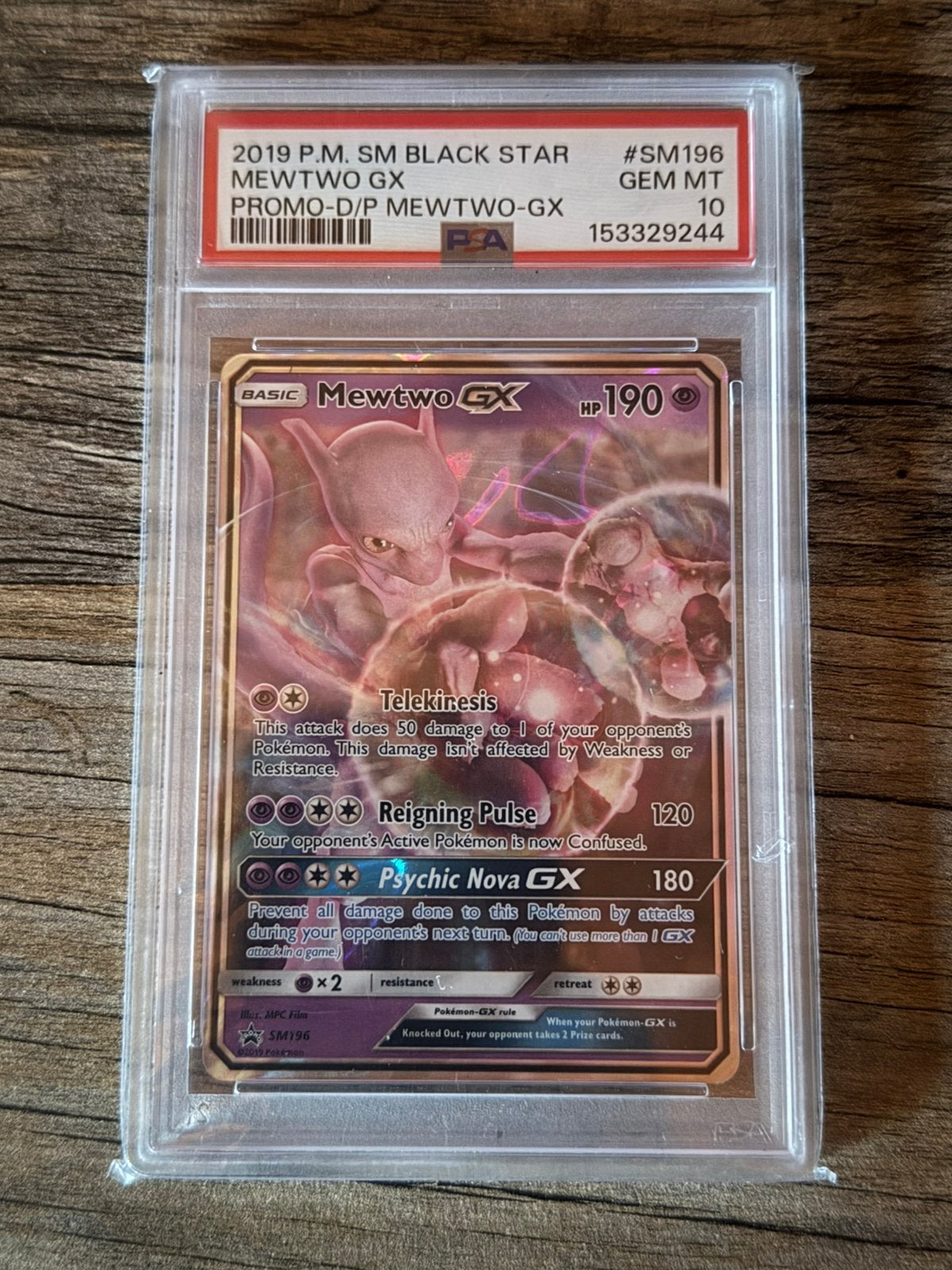 Mewtwo GX SM196 PSA10, Enlèvement ou Envoi