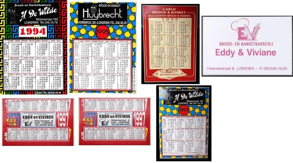 7 STICKERS AUTOCOLLANTS vintage bakkers Lokeren, Envoi, Comme neuf