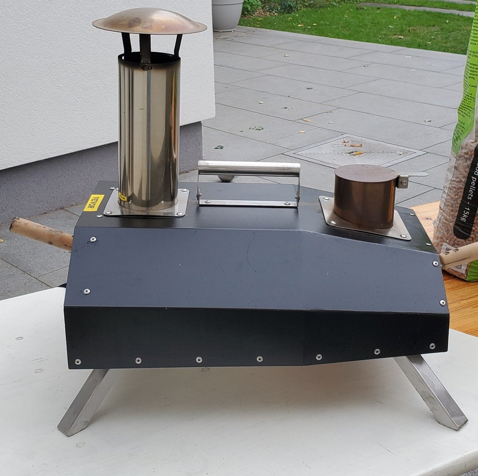 pizza-oven tafelmodel, Tuin en Terras, Pizzaovens, Ophalen, Zo goed als nieuw