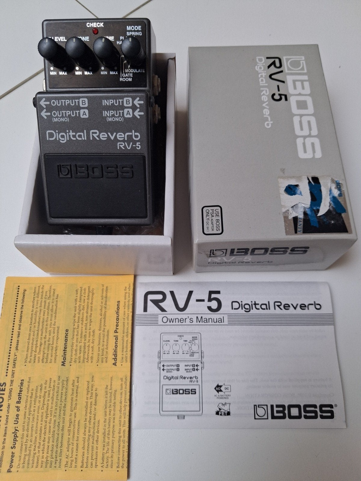 Boss RV-5 Digitale reverb, Muziek en Instrumenten, Ophalen of Verzenden, Zo goed als nieuw, Reverb