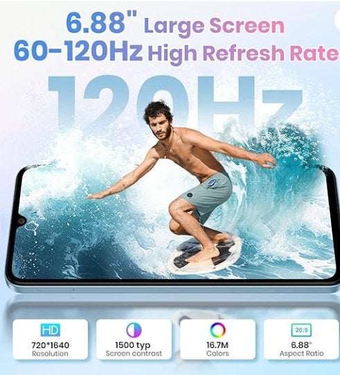 Nieuwe Fossibot S5 blauwe smartphone, Ophalen of Verzenden, Nieuw, Overige typen, Universeel