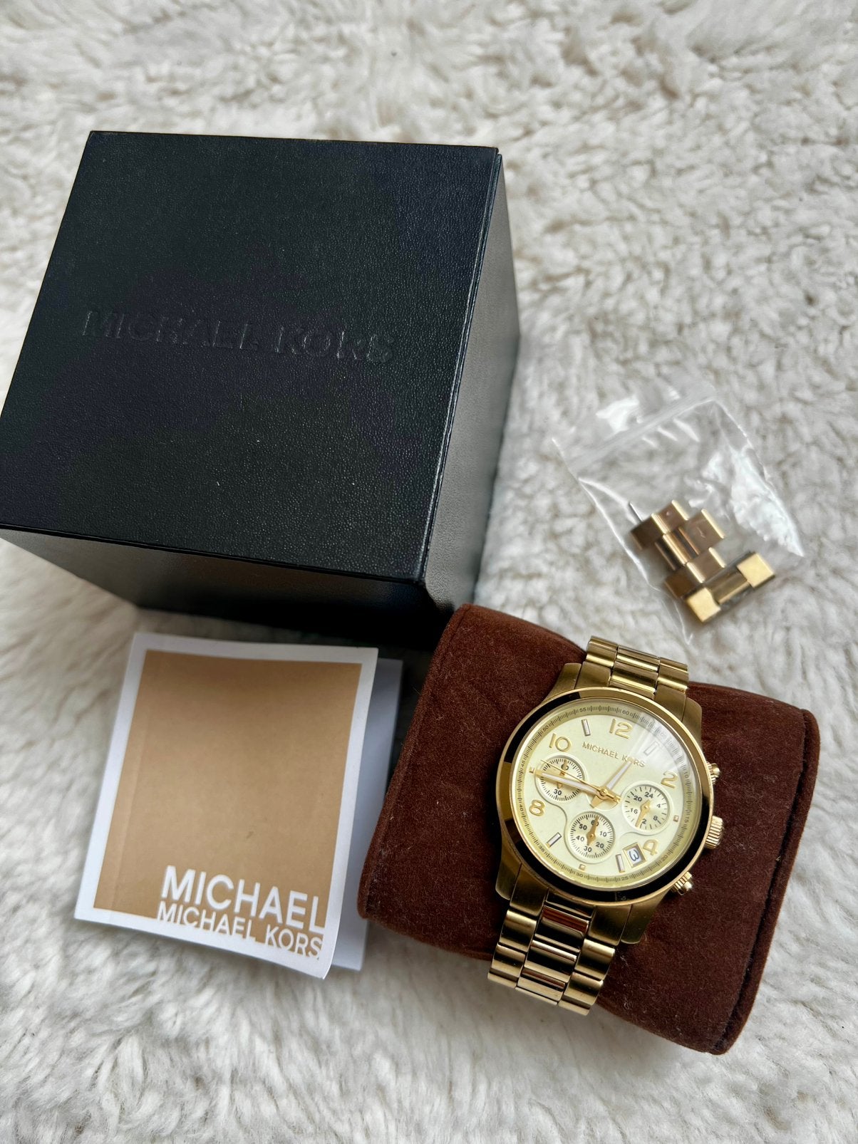 Micheal Kors horloge Goud, Staal, Staal, Polshorloge, Ophalen of Verzenden