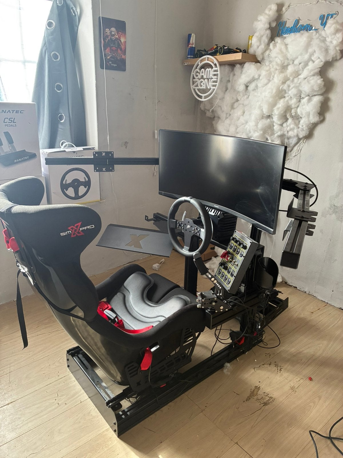 Setup simracing, Computers en Software, Ophalen, Zo goed als nieuw