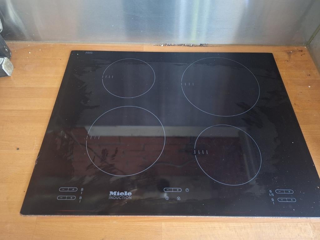 Inductievuur Miele inbouw, Ophalen, Gebruikt, 4 kookzones, Inbouw