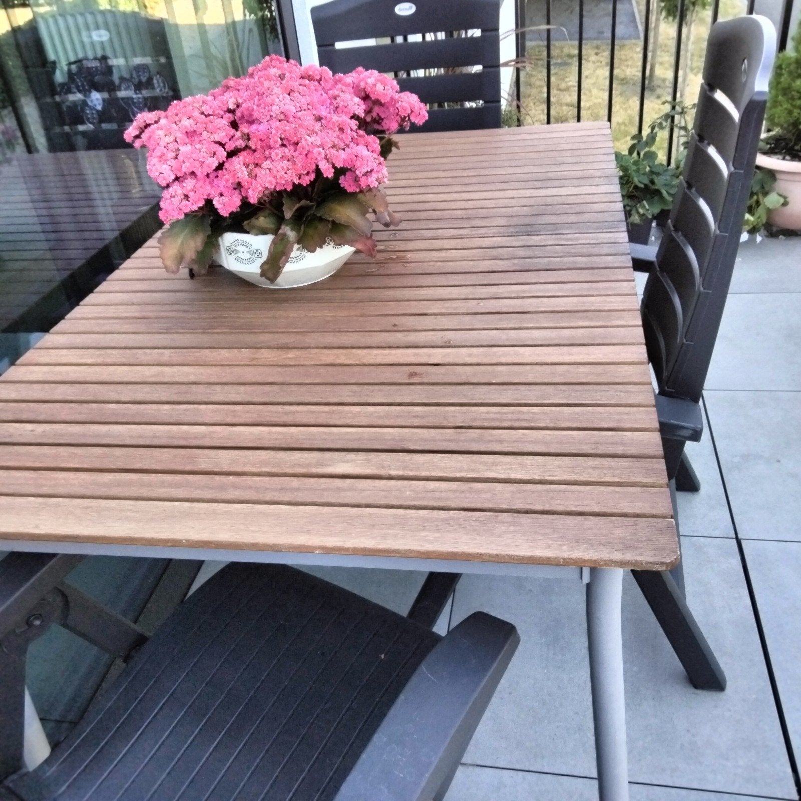 terras veranda tafel, Enlèvement, Comme neuf, Bois