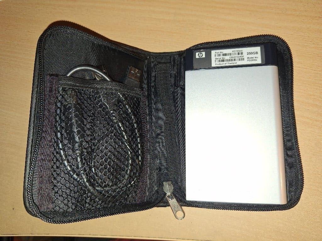 HP Externe HDD 250GB – 2.5 inch (Compact), Gebruikt, HDD, Ophalen of Verzenden, HP