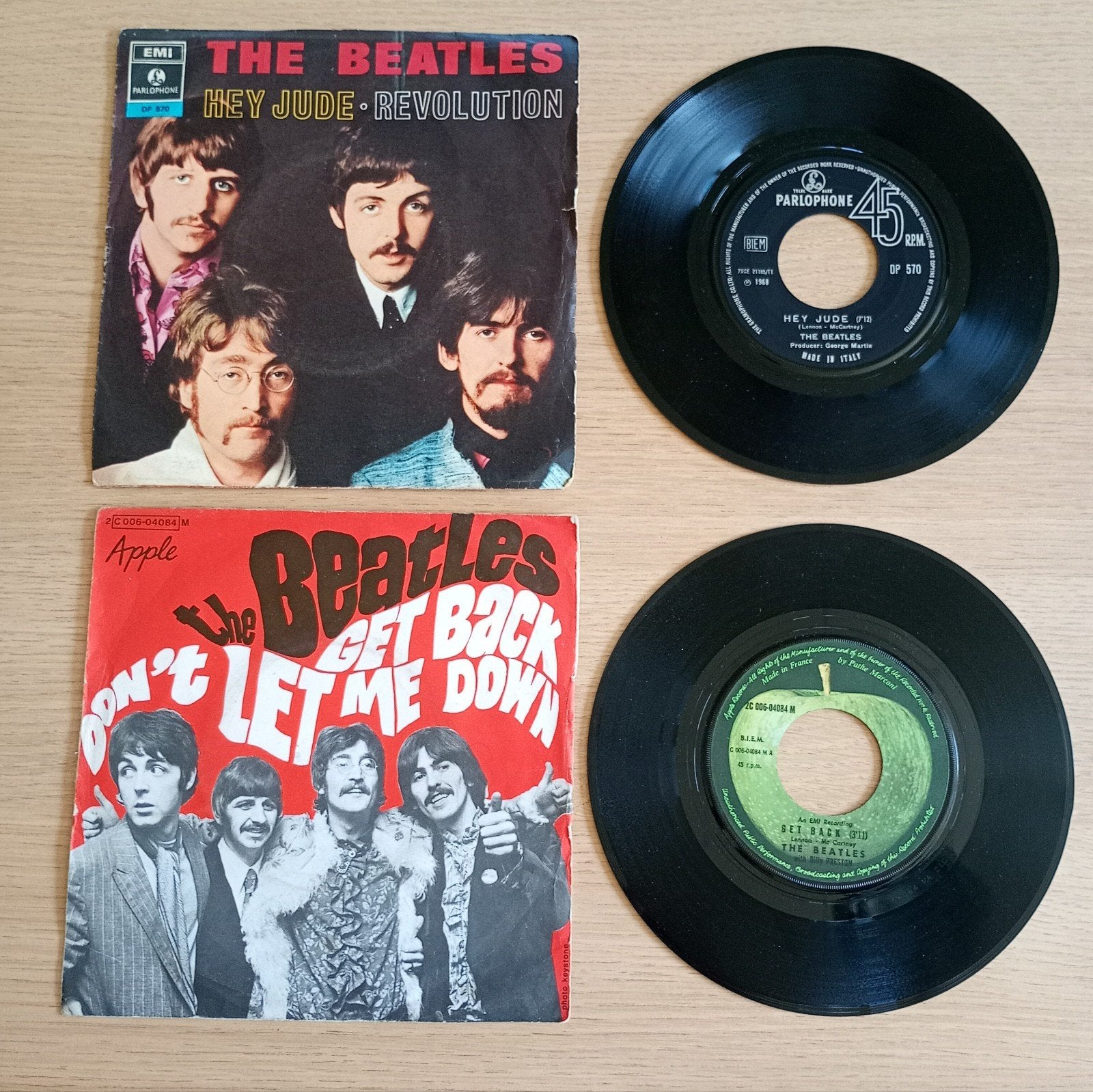 3 x 7" singels the beatles, Ophalen of Verzenden