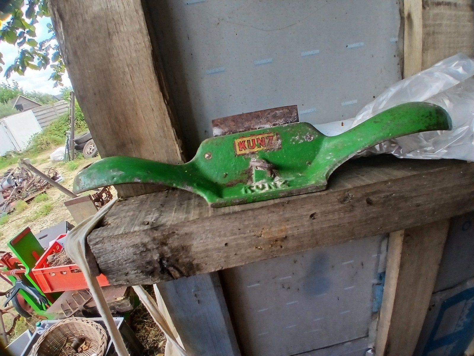 groen schaafje, Ophalen