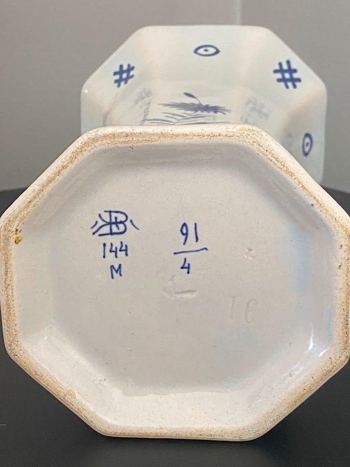 Antieke Delftse vaas in aardewerk van Boch de La Louvière, Antiek en Kunst, Ophalen