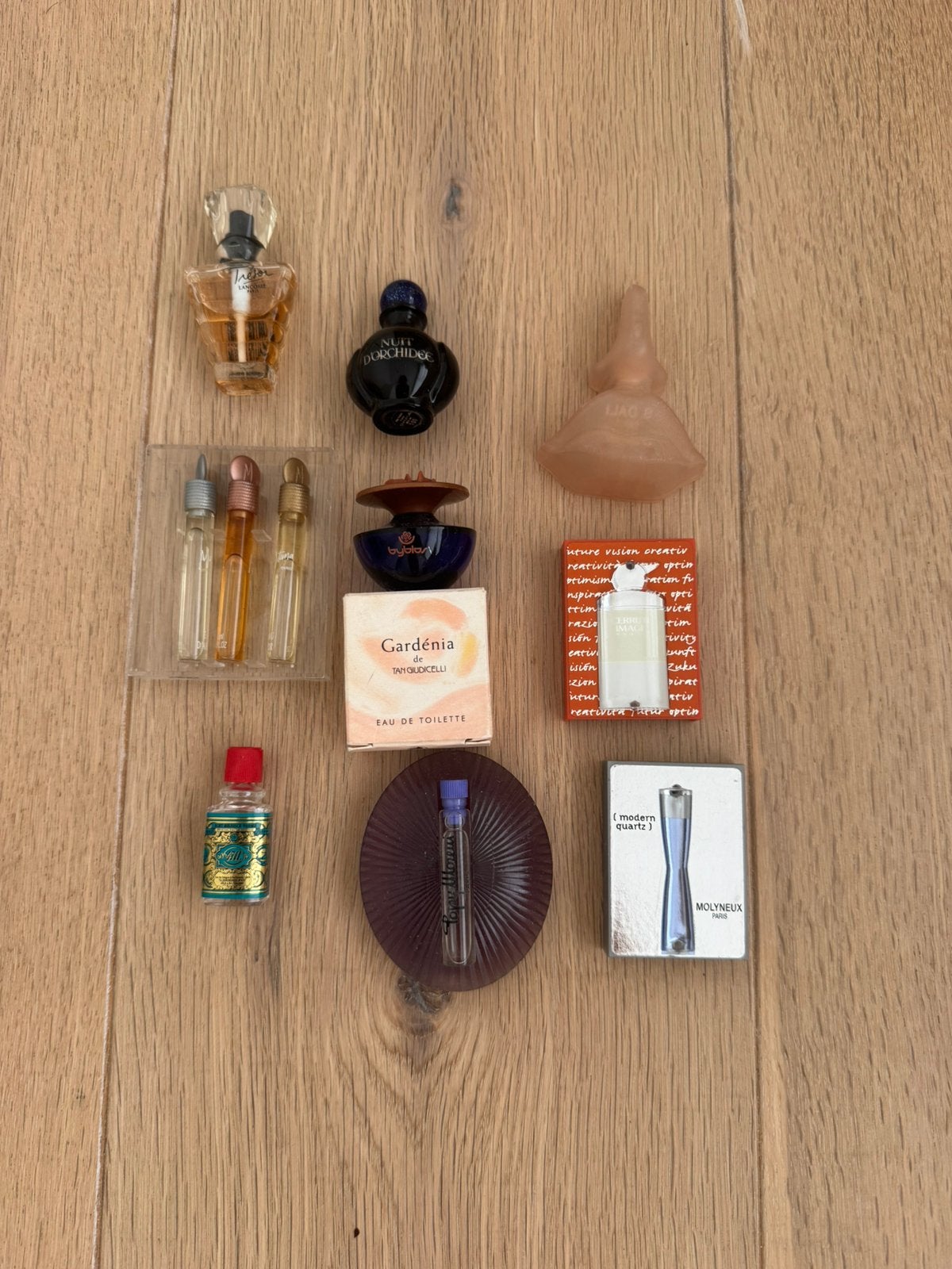 Lot 10 Miniature parfum Eau de Dali, Lancome, Byblos Cerruti, Verzamelen, Ophalen, Zo goed als nieuw, Miniatuur