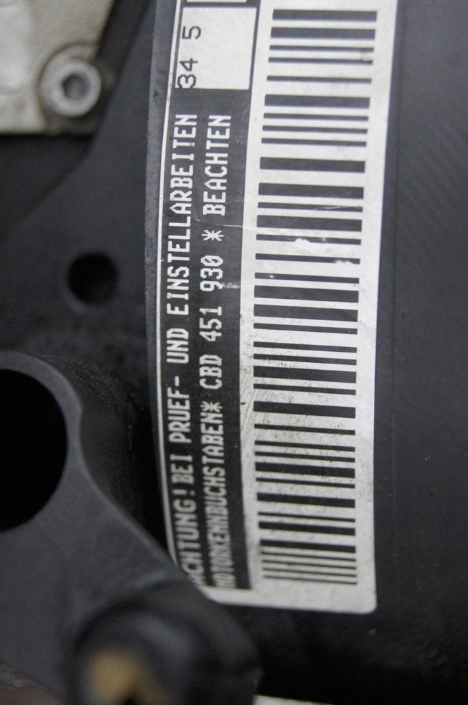 Moteur CBDA Complet PASSAT GOLF JETTA VW, Envoi, Utilisé, Daihatsu