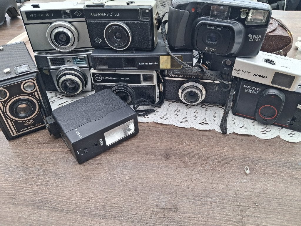 Lot d'appareils photo anciens, Enlèvement ou Envoi, Utilisé, Compact, Autres Marques