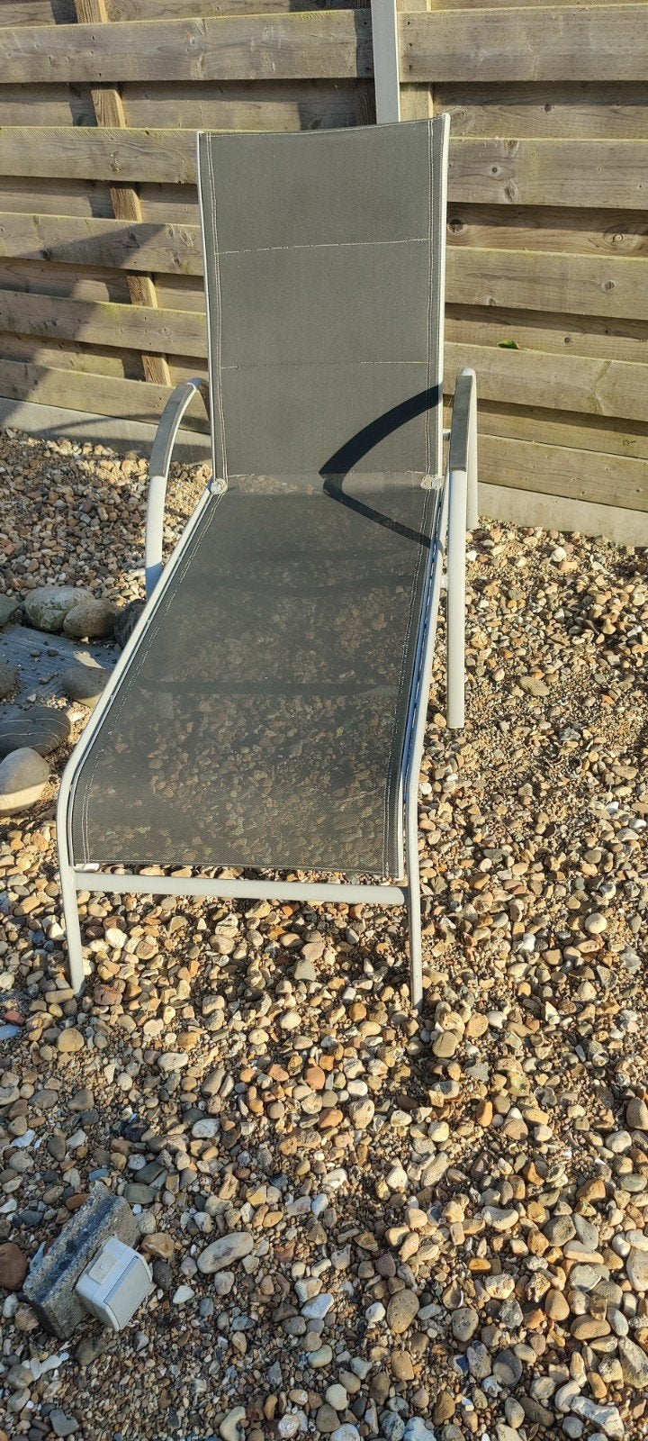 Ligzetel, Tuin en Terras, Ophalen, Gebruikt, Aluminium, Verstelbaar