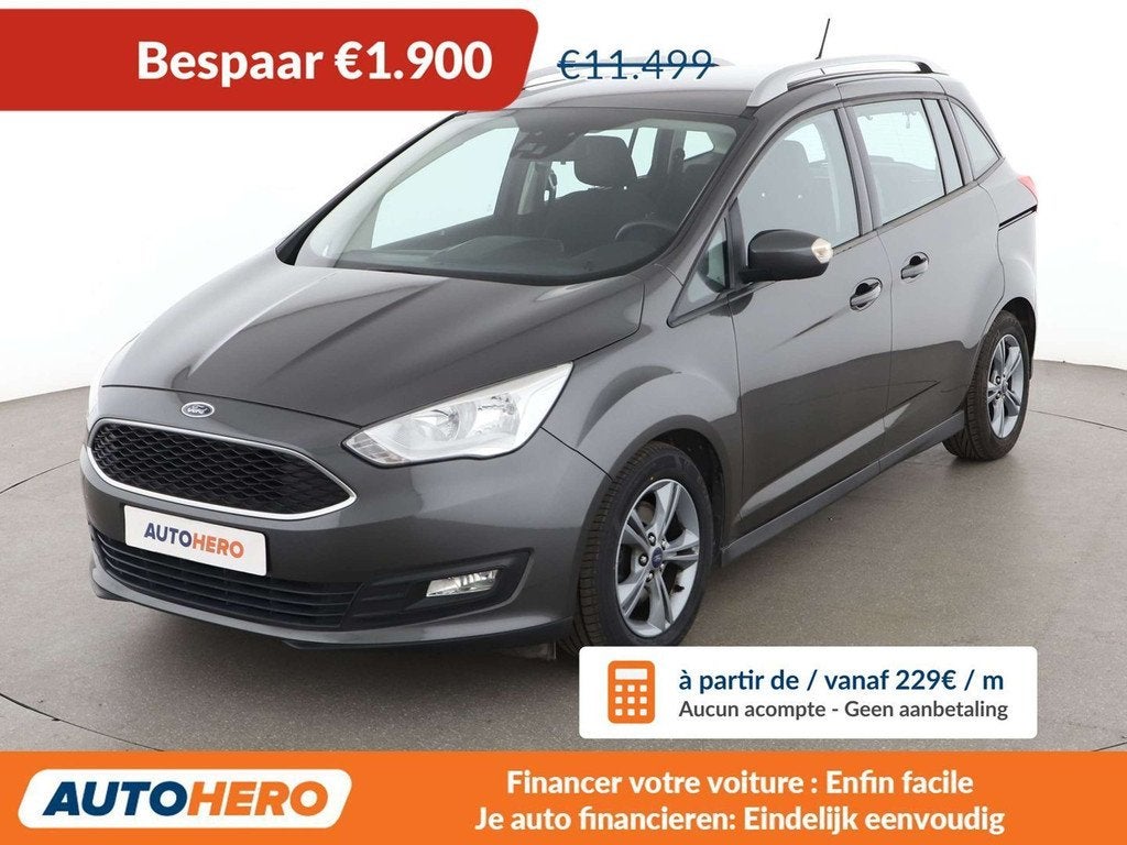 Ford Grand C-Max 1.0 EcoBoost Cool&Connect, Argent ou Gris, Achat, 998 cm³, Boîte manuelle