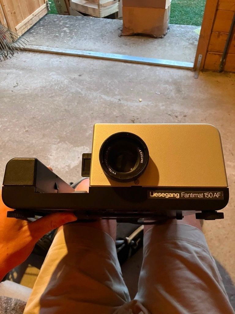 Dia Liesegang Fantimat 150 AF-projector + afstandsbediening, Audio, Tv en Foto, Diaprojectoren, Gebruikt, Ophalen