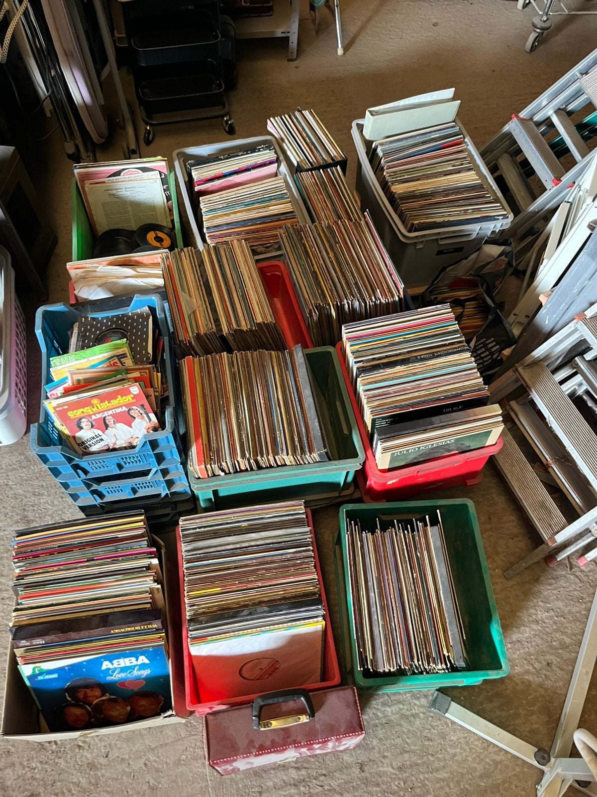 Groot Lot lp platen (1200 stuks), Ophalen, Zo goed als nieuw, LP
